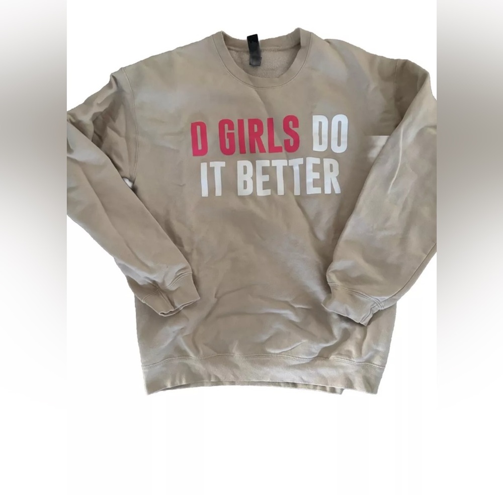 Beige Graphic Women's Sweater